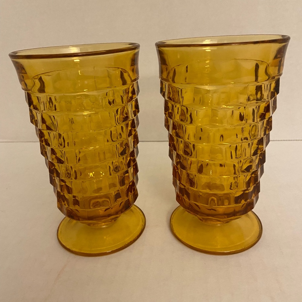 Vintage Indiana Amber Glasses
